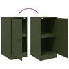 vidaXL Buffet vert olive 34,5x39x73 cm acier