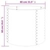 vidaXL Jardini&egrave;re de jardin Acier galvanis&eacute; 80x80x68 cm Marron