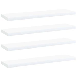 vidaXL Panneaux de biblioth&egrave;que 4 pcs blanc bois d&rsquo;ing&eacute;nierie