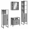 vidaXL Ensemble d'armoires de salle de bain 4 pcs sonoma gris