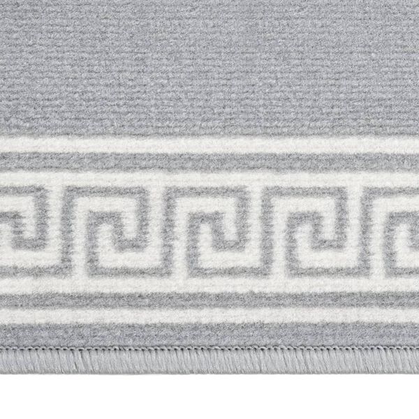 vidaXL Tapis BCF Gris avec motif 80x450 cm