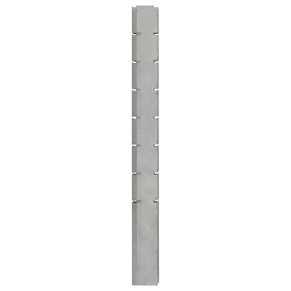 vidaXL Poteaux de cl&ocirc;ture 40 pcs argent&eacute; 200 cm&nbsp;acier galvanis&eacute;