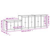 vidaXL Armoires de cuisine d'ext&eacute;rieur 3 pcs bois massif douglas