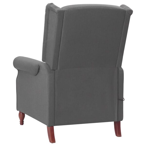 vidaXL Fauteuil de massage inclinable Gris clair Tissu