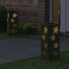 vidaXL Lumi&egrave;re de chemin LED solaire 2 pcs Vert olive