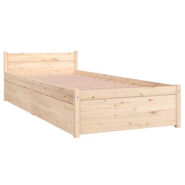 vidaXL Cadre de lit sans matelas avec tiroirs