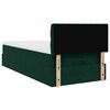 vidaXL Cadre de lit ottoman avec matelas vert fonc&eacute; 90x200 cm velours
