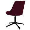 vidaXL Chaises pivotantes &agrave; manger lot de 4 violet tissu