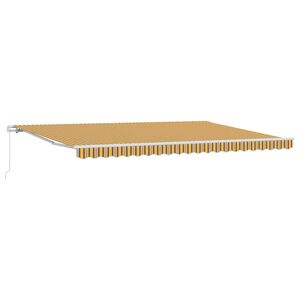 vidaXL Auvent R&eacute;tractable Multicolore 500 &times; 300 cm Polyester et m&eacute;tal