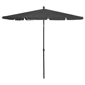 vidaXL Parasol de jardin avec m&acirc;t 210x140 cm Anthracite