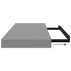 vidaXL &Eacute;tag&egrave;re murale flottante gris 60x23,5x3,8 cm MDF