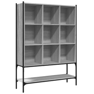vidaXL Biblioth&egrave;que sonoma gris 102x30x141,5 cm bois d'ing&eacute;nierie