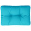 vidaXL Coussin de palette turquoise 60x40x12 cm tissu