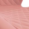 vidaXL Chaises pivotantes &agrave; manger lot de 2 Rose Velours