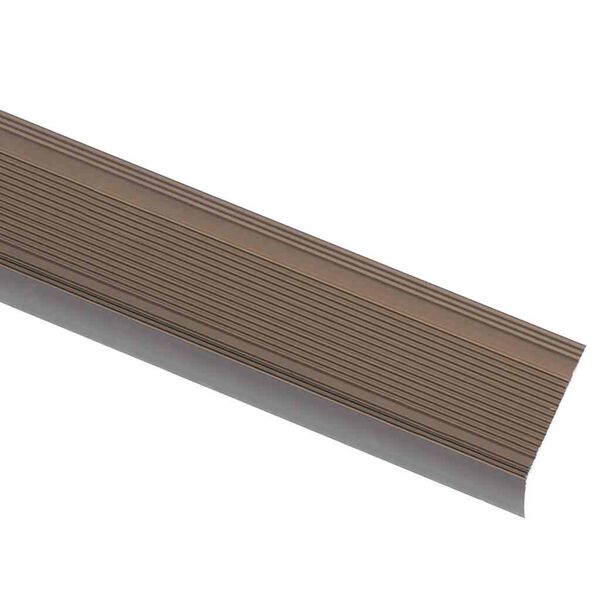 vidaXL Nez de marche Forme en L 5 pcs Aluminium 100 cm Marron