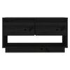vidaXL Meuble TV Noir 74x34x40 cm Bois de pin massif