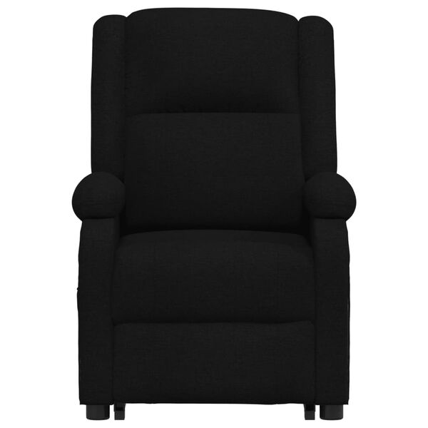 vidaXL Fauteuil de massage Noir Tissu