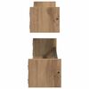 vidaXL &Eacute;tag&egrave;re Murale 2 pcs Ch&ecirc;ne artisanal 80 x 16 x 14 cm