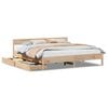 vidaXL Cadre de lit sans matelas 200x200 cm bois massif de pin