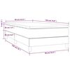 vidaXL Sommier &agrave; lattes de lit avec matelas Blanc 90x190 cm Similicuir