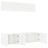 vidaXL Unit&eacute;s murales TV 6 pcs blanc bois d'ing&eacute;nierie