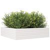 vidaXL Jardini&egrave;re blanc 90x90x23 cm bois de pin massif