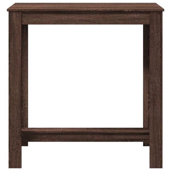 vidaXL Table de bar ch&ecirc;ne marron 102x50x103,5 cm bois d'ing&eacute;nierie