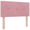 vidaXL T&ecirc;te de lit LED avec bandes LED Rose 80 cm Velours
