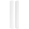 vidaXL T&ecirc;te de lit avec oreilles Blanc 183x16x118/128 cm Similicuir