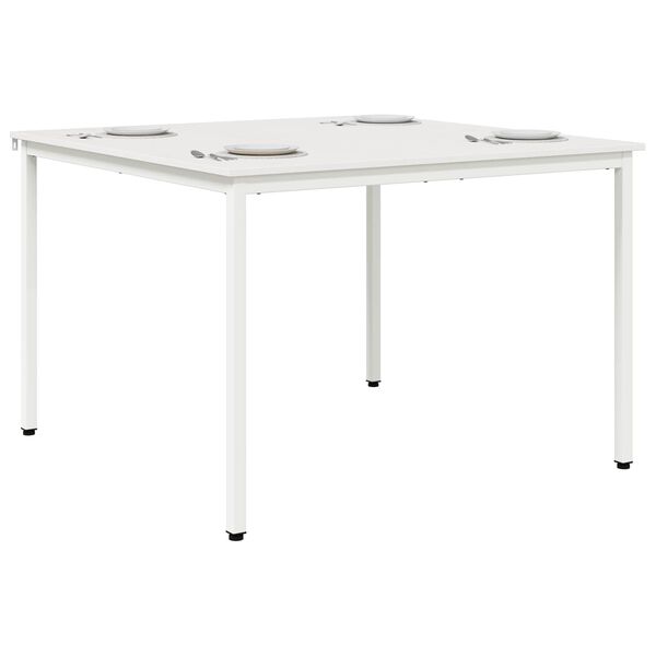 vidaXL Table de salle &agrave; manger / Table de repas Blanc