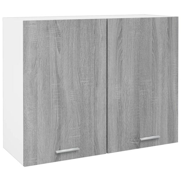 vidaXL Armoire suspendue "Lyon" Gris Sonoma 80 x 31 x 60 cm Bois d'ing&eacute;nierie