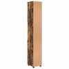 vidaXL Cabinet de salle de bain avec porte Ch&ecirc;ne fum&eacute; 30 x 35 x 192 cm