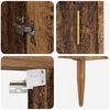 vidaXL Haut Armoire 2 pcs Bois Ancien Bois d'ing&eacute;nierie
