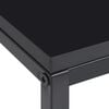 vidaXL Tables d'appoint 2 pcs Noir Acier