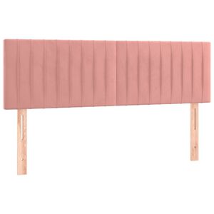 vidaXL T&ecirc;tes de lit Rose 144 x 5 x 78/88 cm Velours