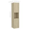 vidaXL Armoire de salle de bain Ch&ecirc;ne sonoma Bois d'ing&eacute;nierie