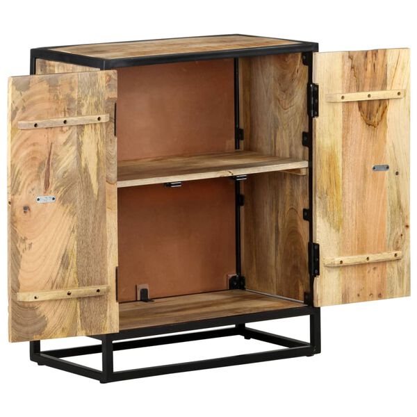 vidaXL Buffet sculpté à la main 60x35x75 cm Bois de manguier massif