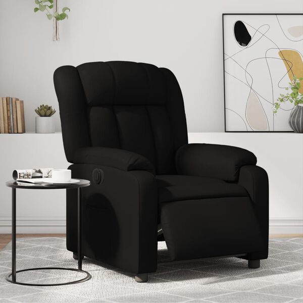 vidaXL Fauteuil inclinable &eacute;lectrique Noir Similicuir