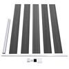 vidaXL Ensemble de panneau de cl&ocirc;ture WPC 699x105 cm Noir
