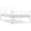 vidaXL Cadre de lit sans matelas blanc m&eacute;tal 100x200 cm