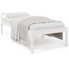 vidaXL Lit pour personne &acirc;g&eacute;e sans matelas blanc 90x190 cm