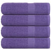 vidaXL Serviettes de bain FROGN 4 pcs violet 100x150 cm 360 g/m&sup2;
