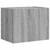 vidaXL Table de chevet murale sonoma gris 45x30x35 cm