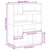 vidaXL Biblioth&egrave;que gris b&eacute;ton 100x33x125,5 cm bois d'ing&eacute;nierie
