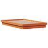 vidaXL Cadre de lit &agrave; LED sans matelas 120x190 cm bois massif