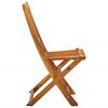 vidaXL Chaises pliables d'ext&eacute;rieur lot de 4 Bois d'acacia solide