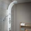 SCH&Uuml;TTE Panneau de douche en verre avec mitigeur LANZAROTE blanc