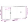 vidaXL Buffet 2 pcs Ch&ecirc;ne artisanal 79 x 38 x 80 cm Bois d'ing&eacute;nierie