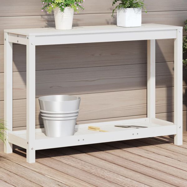 vidaXL Table de rempotage avec &eacute;tag&egrave;re 108x35x75 cm bois massif de pin