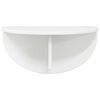 vidaXL &Eacute;tag&egrave;re Murale Blanc brillant 48 x 24 x 24 cm Bois d'ing&eacute;nierie